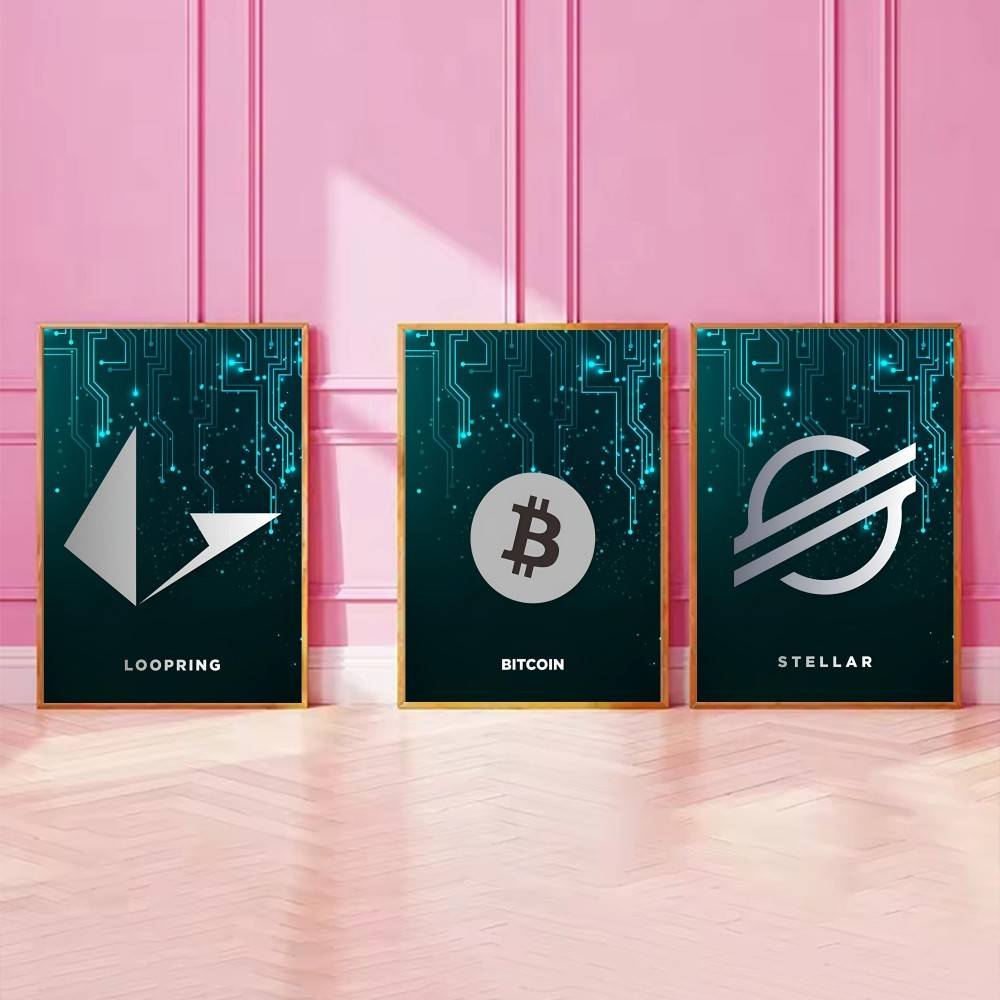 Tech Circuit Crypto Symbol Pos - đánh giá và giá Tech Office Wall Decor