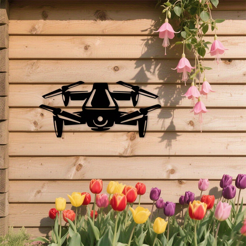Drone Silhouette Metal Wall Ar - đánh giá và giá Tech Office Wall Decor