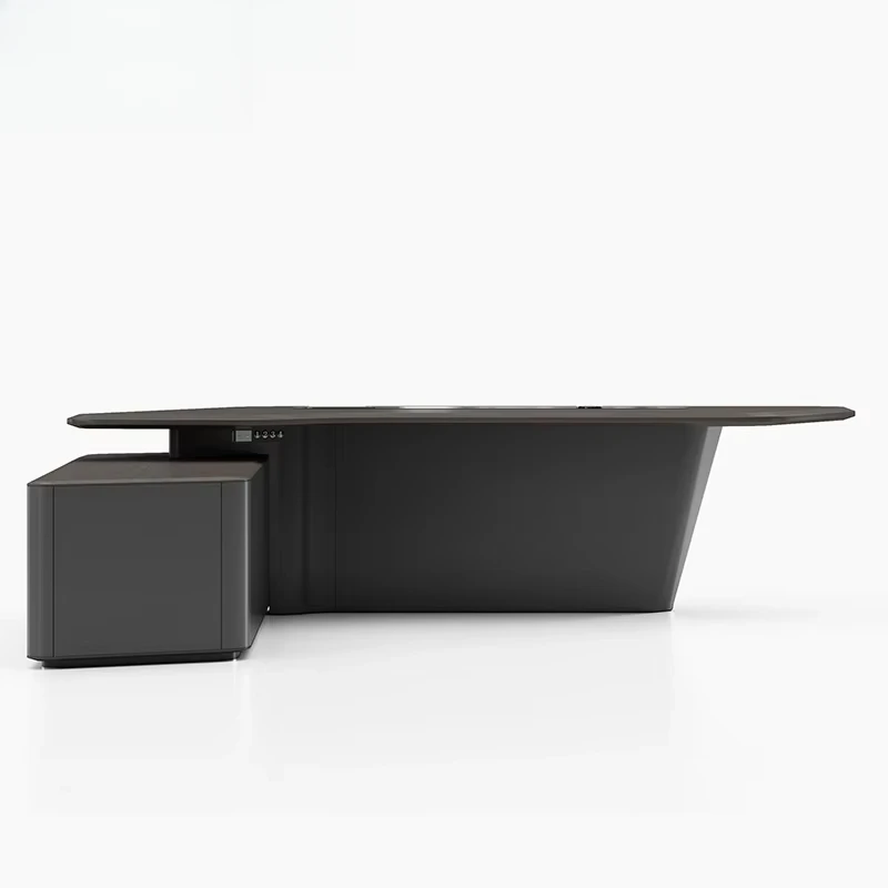 L Shape With Drawer White Luxu - đánh giá và giá Office Tech And Management