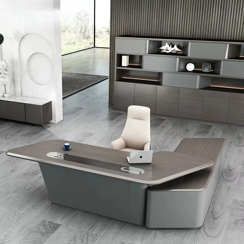L Shape With Drawer White Luxu - đánh giá và giá Office Tech And Management