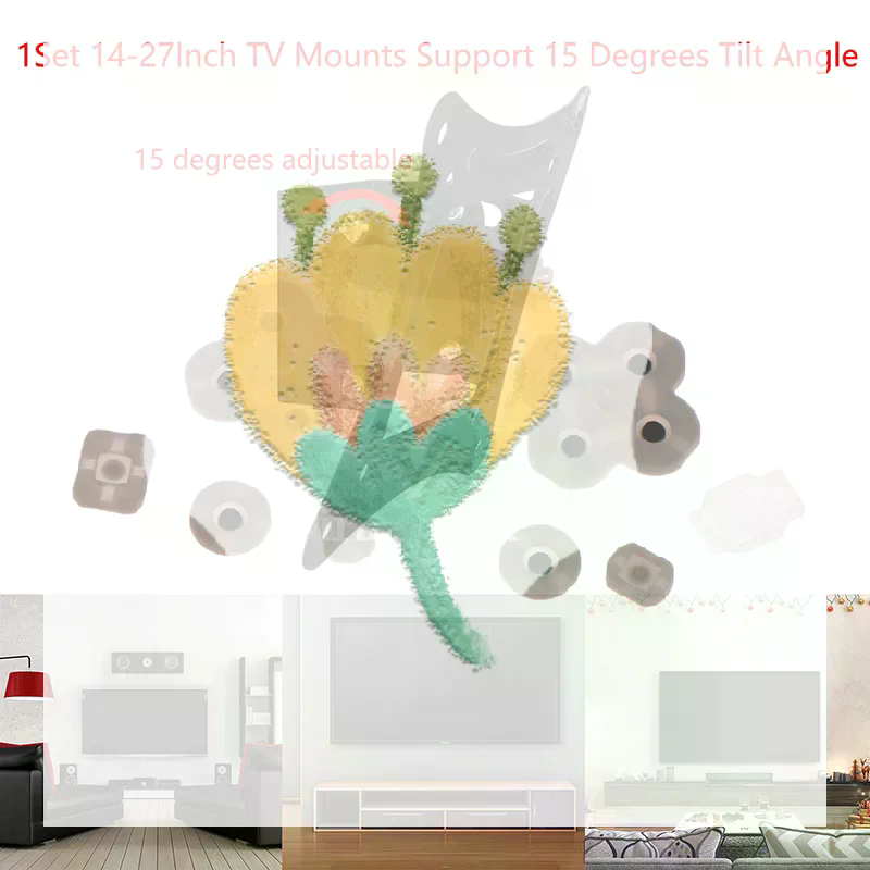 1Set 14-27Inch TV Mounts LCD L - đánh giá và giá Flat Panel Mount Tilt