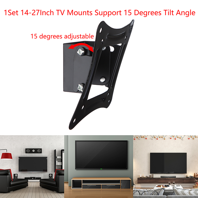 1Set 14-27Inch TV Mounts LCD L - đánh giá và giá Flat Panel Mount Tilt